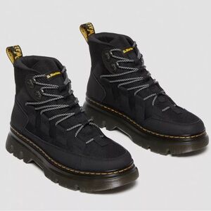 Dr. Martens Boury Leather Casual Black Boots Women’s 6 Men’s 5